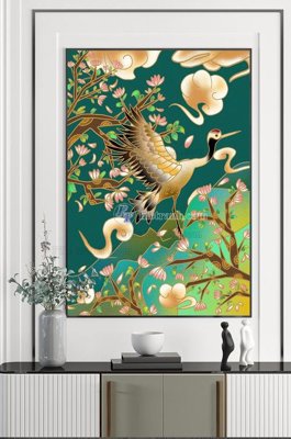 Ảnh gốc File tranh hiện đại pha lê gương KF101096 (siêu chi tiết) để in ấn