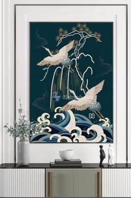 File gốc File tranh hiện đại pha lê gương KF101099 (in mica) cắt laser