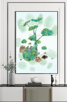 File tranh File tranh hiện đại pha lê gương KF101130 (ảnh gốc) in trần nhà