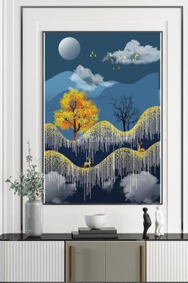 File gốc File tranh hiện đại pha lê gương KF101139 (cho in ấn) từ kho Filetranh