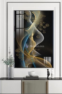 File gốc File tranh hiện đại pha lê gương KF101159 (phong cách) châu Âu