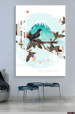 File tranh File tranh hiện đại pha lê gương KF101225 (ảnh gốc) sắc nét hoàn hảo