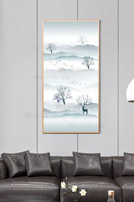 File gốc File tranh hiện đại pha lê gương KF101231 (ảnh chi tiết) để in lụa