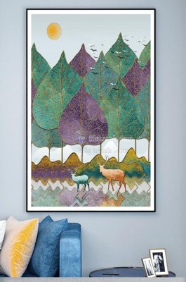 Tải file File tranh hiện đại pha lê gương KF101256 (ảnh gốc) file AI/EPS