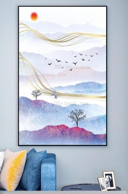 Tải file File tranh hiện đại pha lê gương KF101270 (gốc) chủ đề phong thủy