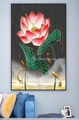 Download file File tranh hiện đại pha lê gương KF101280 (gốc) in mica ốp bếp