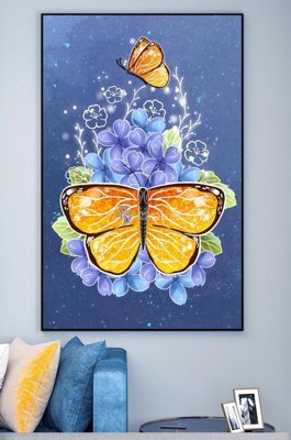 Ảnh gốc File tranh hiện đại pha lê gương KF101286 (độ nét cao) in tráng gương