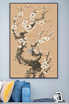 File in trần File tranh hiện đại pha lê gương KF101353 (bản gốc) 5D