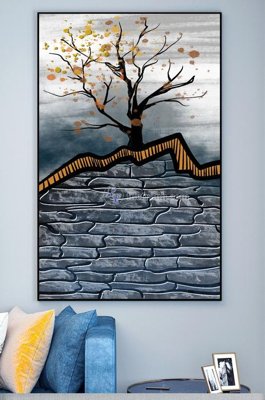 Tải file gốc File tranh hiện đại pha lê gương KF101376 (để in lụa)