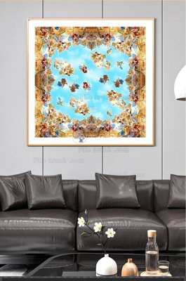 File in ấn File tranh hiện đại pha lê gương KF101402 (bản gốc) sắc nét