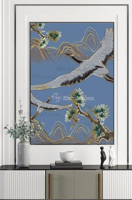 File gốc File tranh hiện đại pha lê gương KF101450 (dành cho trang trí nội thất)