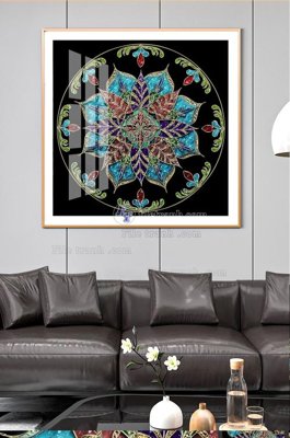 File PSD File tranh hiện đại pha lê gương KF101452 (gốc) nhiều lớp (multi-layer)