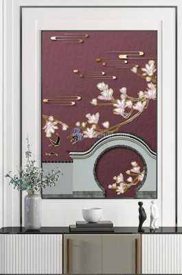 Ảnh gốc file in lụa File tranh hiện đại pha lê gương KF101459 chi tiết