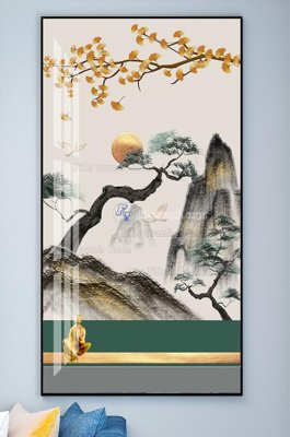 File tranh trang trí File tranh hiện đại pha lê gương KF101473 (tải file gốc)