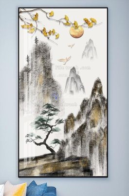 File gốc in ấn File tranh hiện đại pha lê gương KF101488 chuẩn màu CMYK