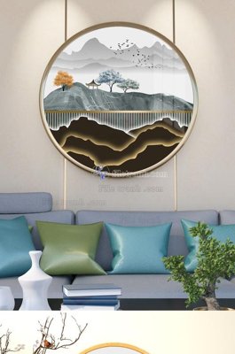 File tranh File tranh hiện đại pha lê gương KF101537 (bản gốc) treo tường