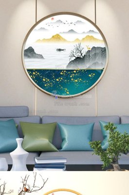 Download file tranh PSD File tranh hiện đại pha lê gương KF101540 để chỉnh sửa