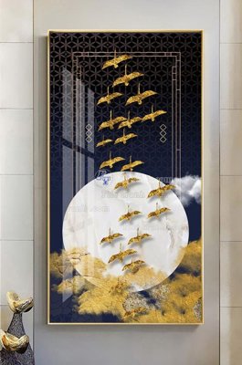 File tranh File tranh hiện đại pha lê gương KF101565 (ảnh gốc) in trần nhà