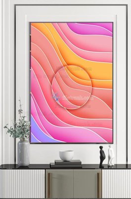 File tranh File tranh hiện đại pha lê gương KF101579 (bản gốc) in lụa 5D