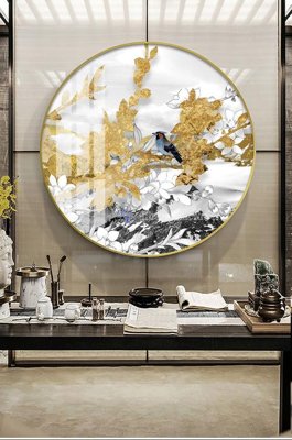 File in trần File tranh hiện đại pha lê gương KF101610 (file gốc) hoa văn 3D