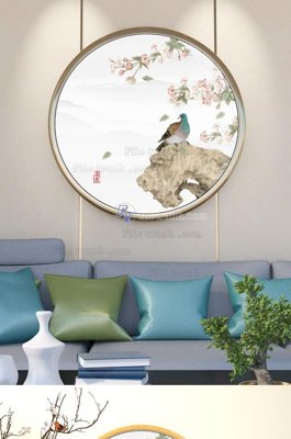 File PSD in ấn File tranh hiện đại pha lê gương KF101662 (chất lượng cao)