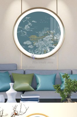 File gốc File tranh hiện đại pha lê gương KF101672 (ảnh chi tiết) để in trần