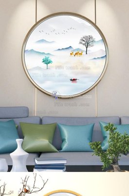 File gốc File tranh hiện đại pha lê gương KF101683 (PNG) không nền chất lượng