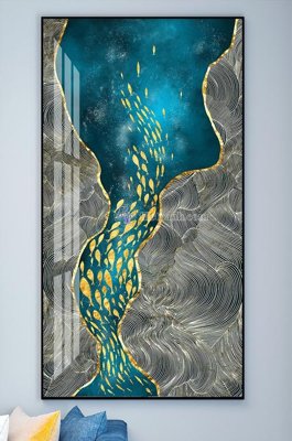 Download file gốc File tranh hiện đại pha lê gương KF101715 (độ nét cao)