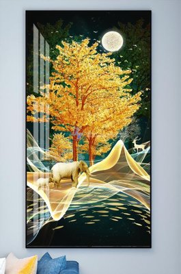 File gốc File tranh hiện đại pha lê gương KF101743 (PSD/TIFF) độ phân giải cao