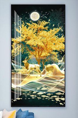 Tải file File tranh hiện đại pha lê gương KF101753 (ảnh gốc) in tranh kính