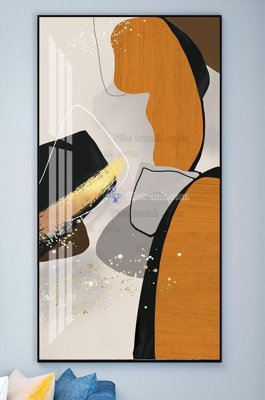 File in trần File tranh hiện đại pha lê gương KF101763 (file gốc) hoa văn 3D