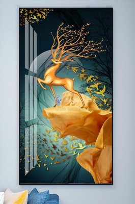 Download file File tranh hiện đại pha lê gương KF101778 (gốc) in mica bàn thờ