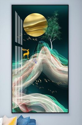 File in trần File tranh hiện đại pha lê gương KF101779 (bản gốc) trời sao