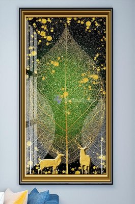 File tranh File tranh hiện đại pha lê gương KF101785 (gốc) chủ đề thành phố