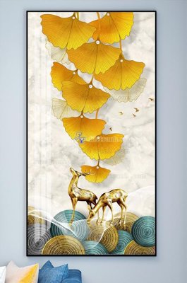 File in trần File tranh hiện đại pha lê gương KF101807 (file gốc) xuyên sáng