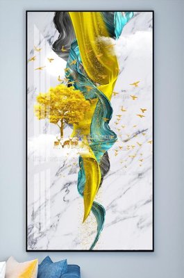 File gốc File tranh hiện đại pha lê gương KF101813 (ảnh chi tiết) để in lụa