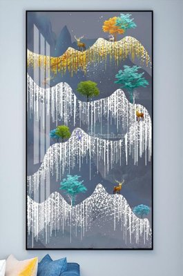 File gốc File tranh hiện đại pha lê gương KF101819 (ảnh rõ nét) để in