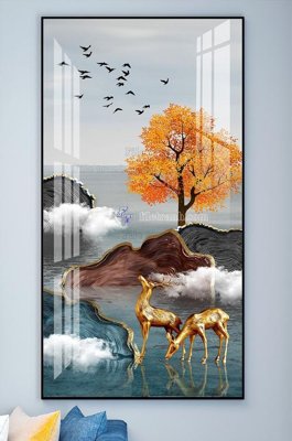 Tải file gốc File tranh hiện đại pha lê gương KF101822 (bản PSD) chỉnh sửa được