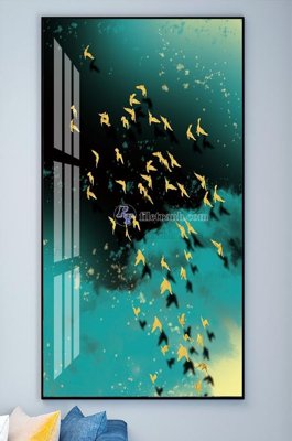 File in ấn File tranh hiện đại pha lê gương KF101839 (bản gốc) sắc nét