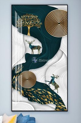 Tải xuống file tranh gốc File tranh hiện đại pha lê gương KF101852 (PSD/TIFF)