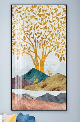 Download file gốc File tranh hiện đại pha lê gương KF101891 (in mica) logo