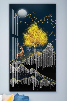 File in ấn chuyên nghiệp File tranh hiện đại pha lê gương KF101898 (file gốc)