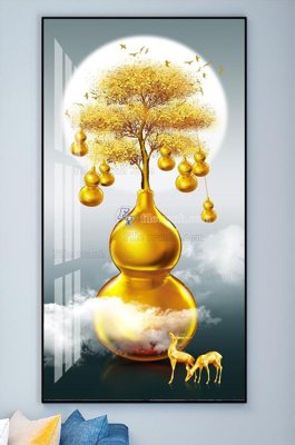 File ảnh File tranh hiện đại pha lê gương KF101919 (gốc) in PP, decal