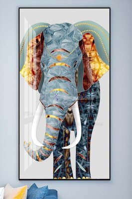 Tải file File tranh hiện đại pha lê gương KF101929 (gốc) chủ đề phong thủy