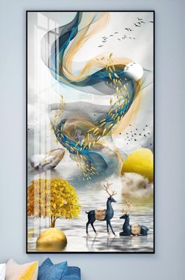 File gốc File tranh hiện đại pha lê gương KF101933 (PNG) chất lượng cao