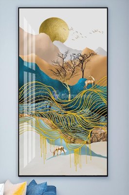 Chi tiết file gốc File tranh hiện đại pha lê gương KF101939 (cho in tráng gương)