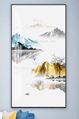 File PSD File tranh hiện đại pha lê gương KF101944 (bản gốc) cho nhà in