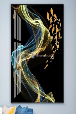 File gốc File tranh hiện đại pha lê gương KF101958 (trang trí) phòng ngủ