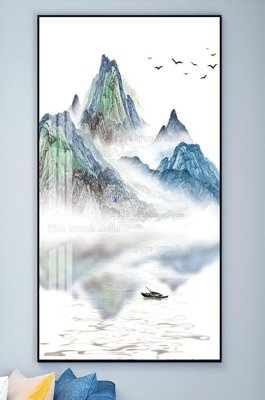 File PSD File tranh hiện đại pha lê gương KF101963 (gốc) cho in quảng cáo