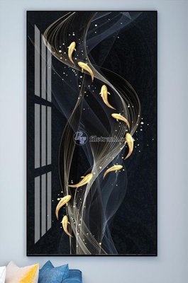 File gốc File tranh hiện đại pha lê gương KF101967 (thiết kế) độc quyền